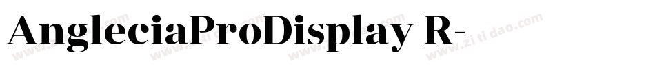 AngleciaProDisplay R字体转换